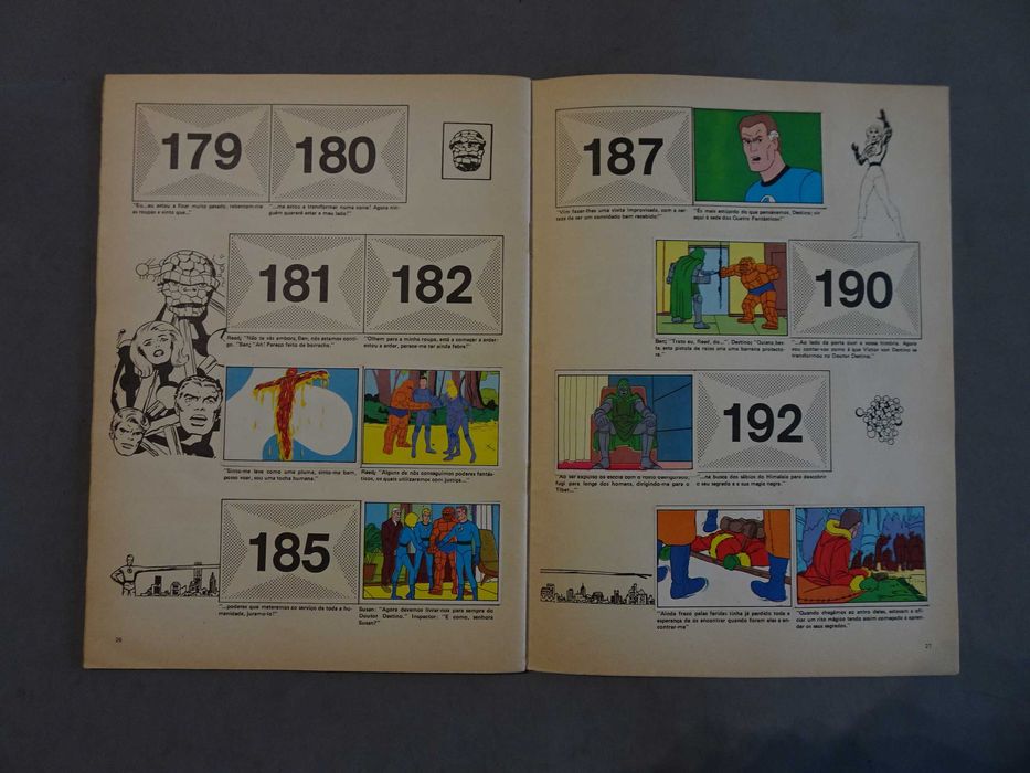 Caderneta de cromos O Homem Aranha e os Quatro Fantásticos (faltam 101