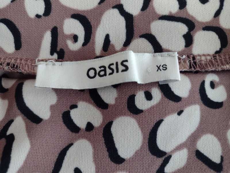 Spódnica plisowana cętki zwierzęcy wzór Oasis XS/S