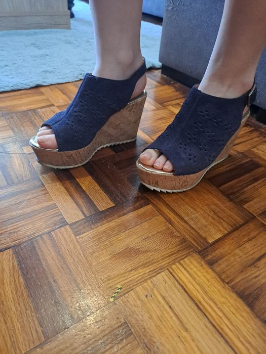 Calçado mulher azul