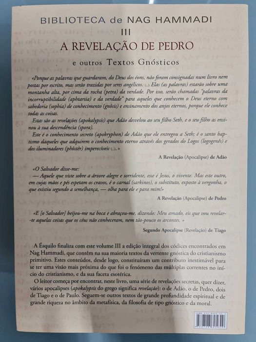 A Revelação de Pedro e outros textos Gnósticos III - Bibl. NAG HAMMADI