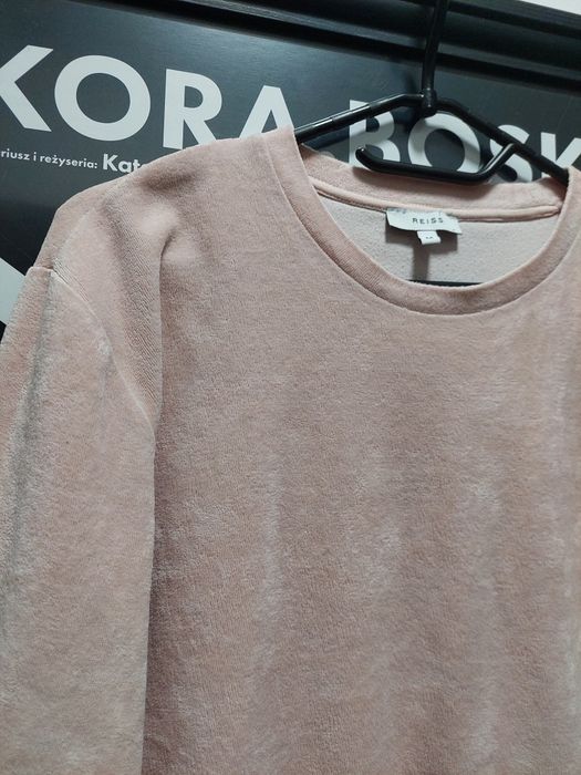 Polarowa/welurowa delikatna bluza  80% bawełna