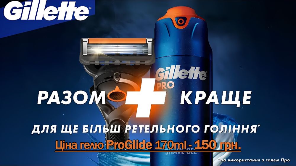 8 шт Gillette ProGlide змінні леза (вир. Німеччина)