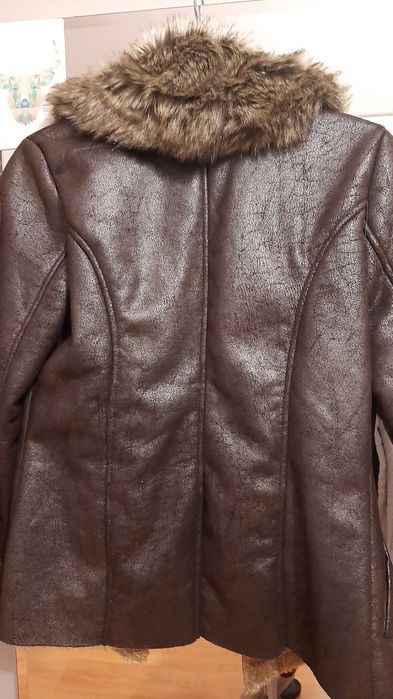 Kożuch futerko Eco brązowy