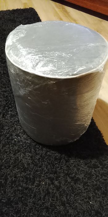 Banco puff azul novo