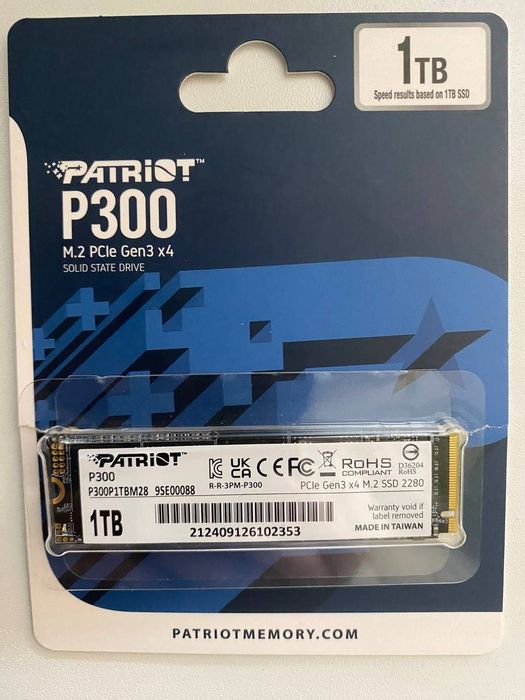 Накопичувач SSD M.2 PATRIOT 1 TB 1 Террабайт надшвидкий 2025