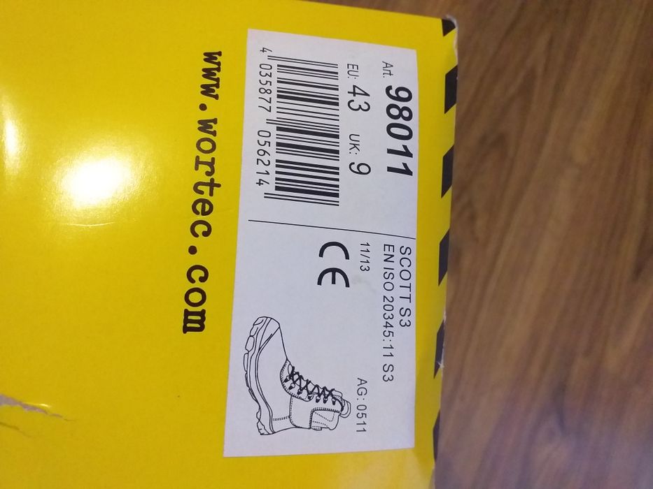 Nowe Buty zimowe WORTEC S3 roz 43