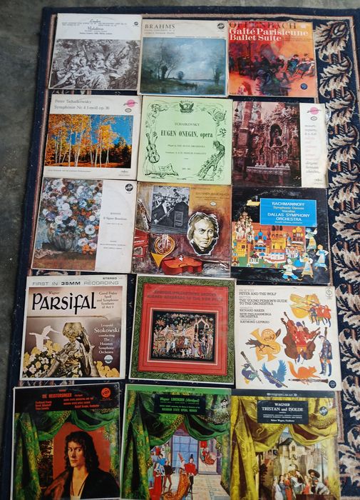 Música clássica : Lote 165 discos de vinil LP