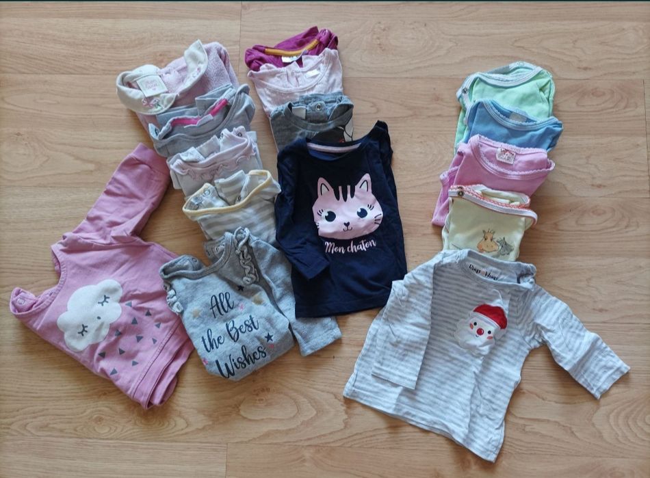 Ciuszki dla dziewczynki piżamki rozmiar 62