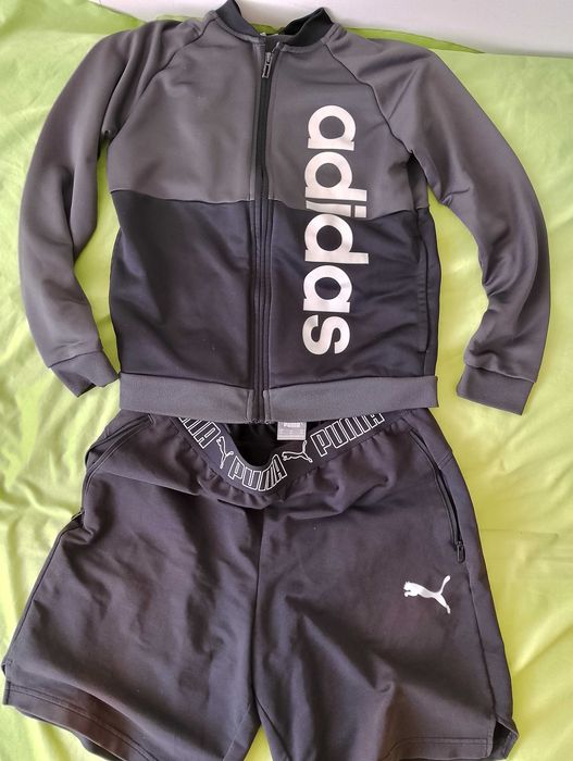 ADIDAS + PUMA. Zestaw. Bluza+spodenki