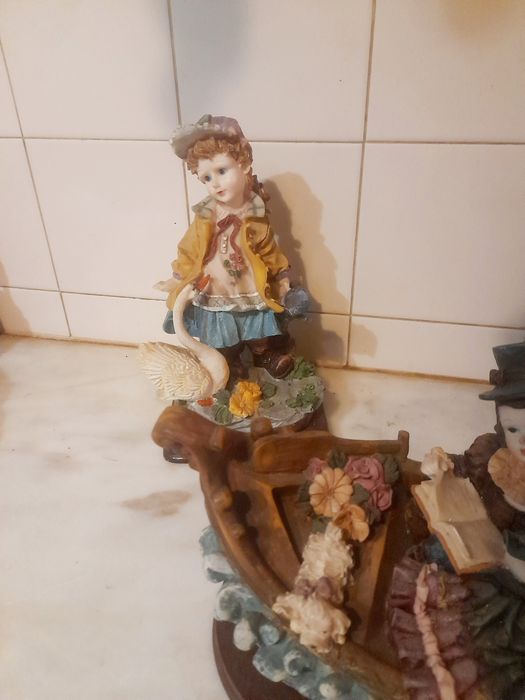 Conjunto de 3 Peças Estatuetas Antigas