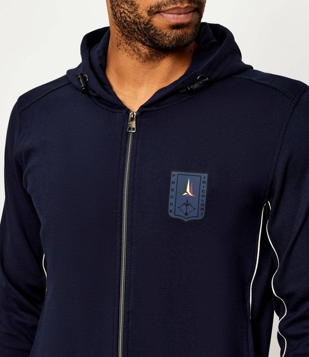 Aeronautica Militare bluza męska 252FE2064UF00667 granatowa z kapturem M