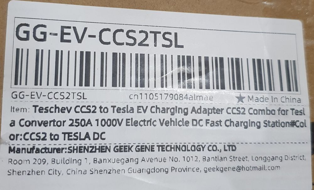 Перехідник CCS2 для Тесла Америка