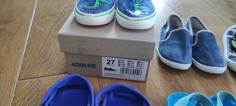 Buty letnie r 27 dł wkładki 17cm sandały do wody tenisówki chłopięce