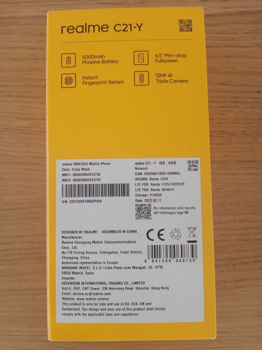 Realne C21-Y Cross Black 4GB/64GB