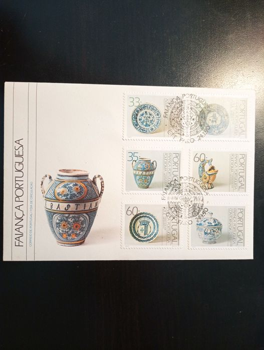 Envelope 1º dia FDC com 6 selos - Faiança Portuguesa 1990 NOVO