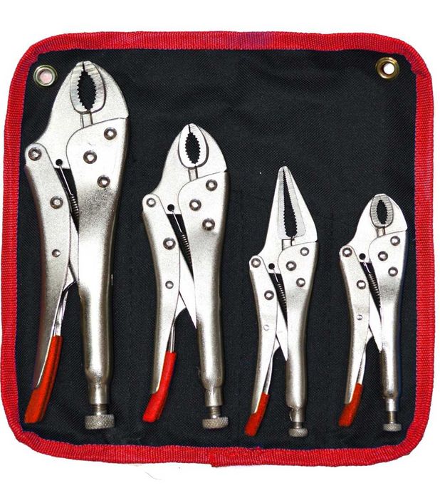 (Com Iva) Conjunto de Alicates de Pressão 4 Unidades