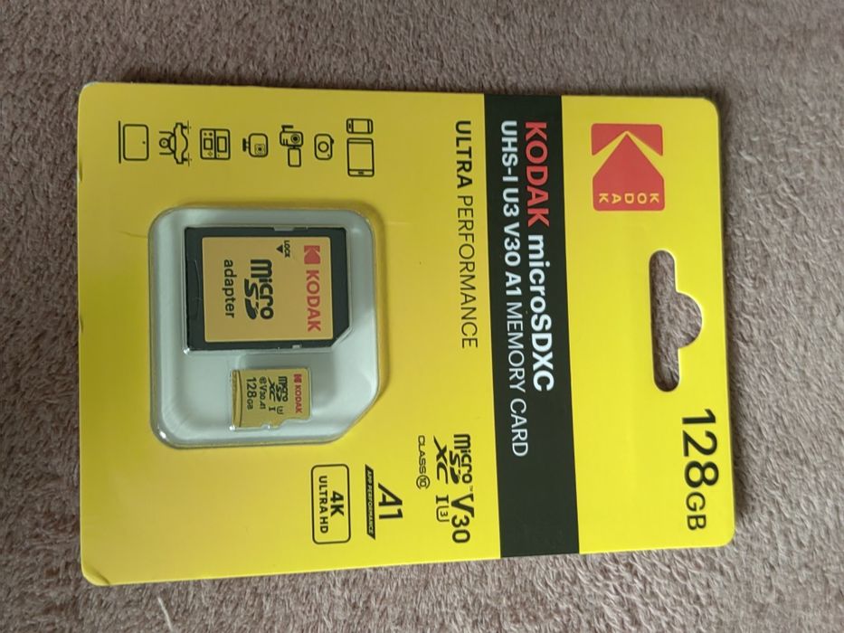 Kodak Karta Pamięci MicroSD 128GB Nowa