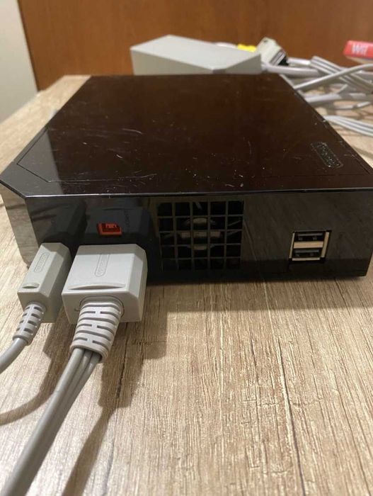 Nintendo Wii Black повний набір + Super Mario Bros Wii (оригінал)