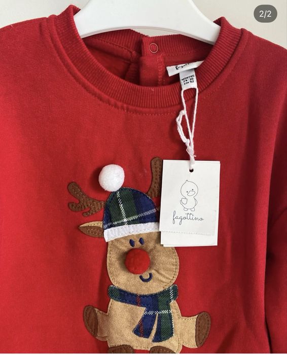 Новорічний светр на 1,5-2 рочки, 92 розмір