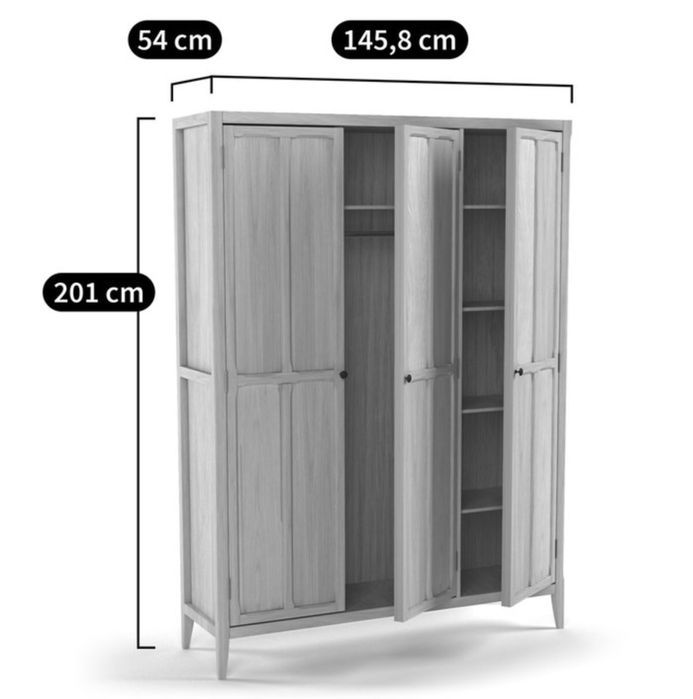 Roupeiro, Guarda-fatos 3 portas