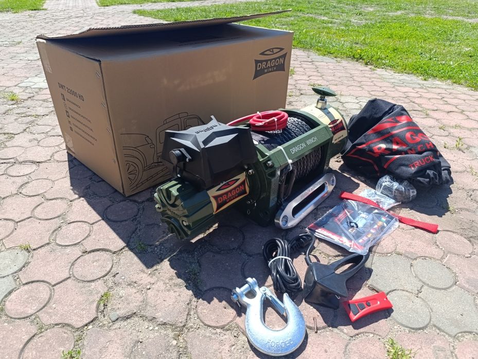 Wyciągarka, wciągarka samochodowa Dragon Winch DWT 22000, 24V Syntetyk