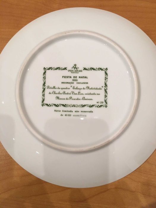Prato de porcelana da -  Vista Alegre - Limitada
