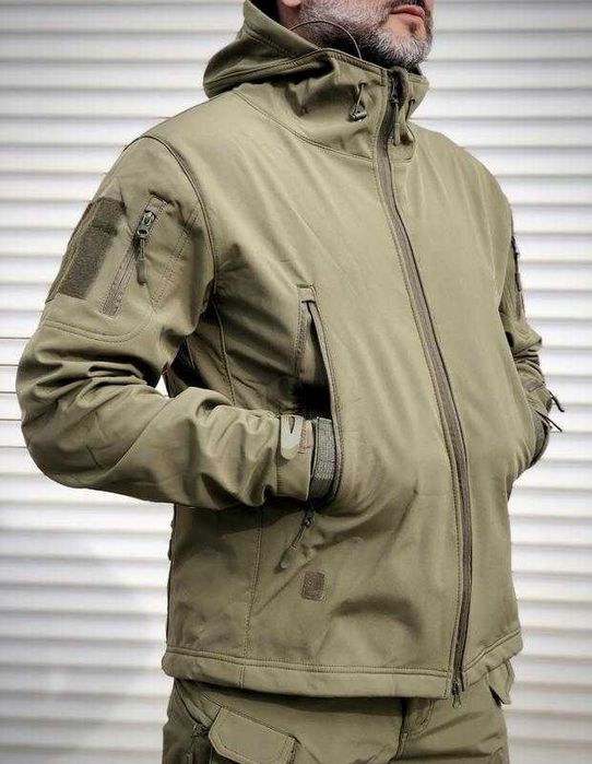 Softshell костюм з флісом — комфорт і захист від холоду та Дощу С-5ХЛ