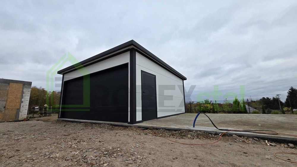 garaż ocieplany 6,3x5,5  płyta warstwowa KAŻDY WYMIAR MONTAŻ CAŁY KRAJ