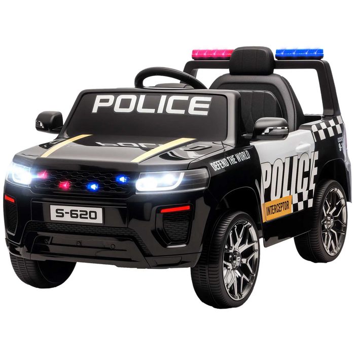 Carro Elétrico para Crianças de Polícia 12V com Motor