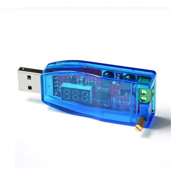 USB повышающий/понижающий преобразователь напряжения DC-DC (5V/1-24V)