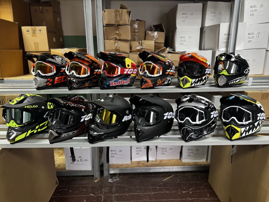 Кросовий мото шолом ендуро для мотокросу та квадроциклів