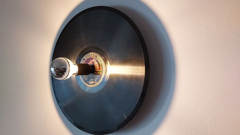 Candeeiro/Disco de vinyl  His master's voice