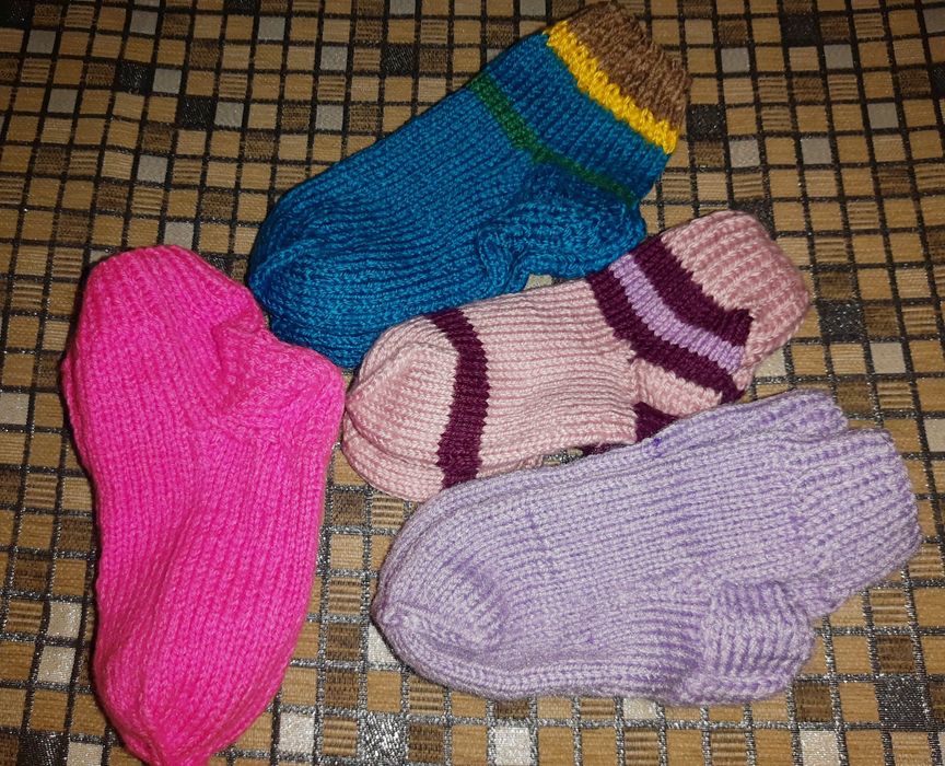 Носки вязанные детские. НОВЫЕ