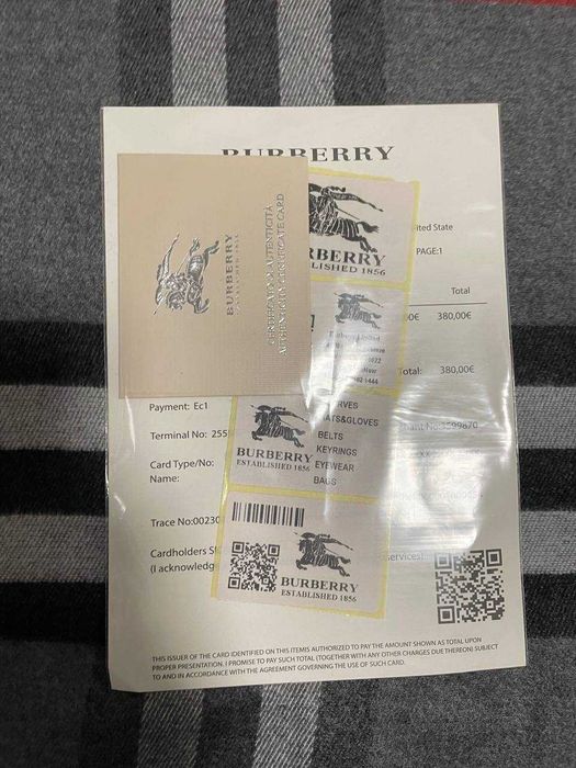 Шарф Burberry СІРИЙ КЛІТИНКА КАШЕМІР