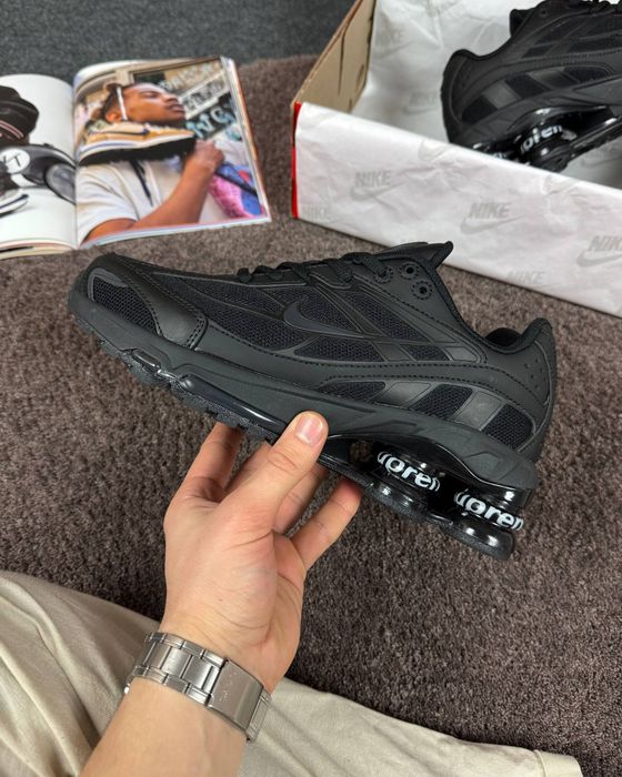 Nike Shox Ride 2 SP x Supreme Total Black / Мужские Кроссовки
