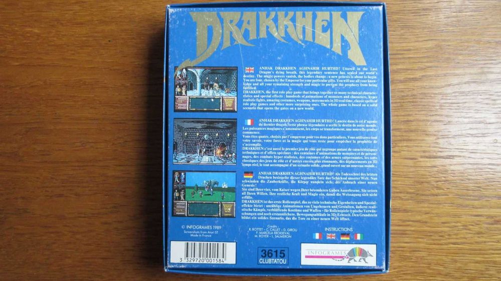 Oryginalna gra Atari ST: Drakkhen