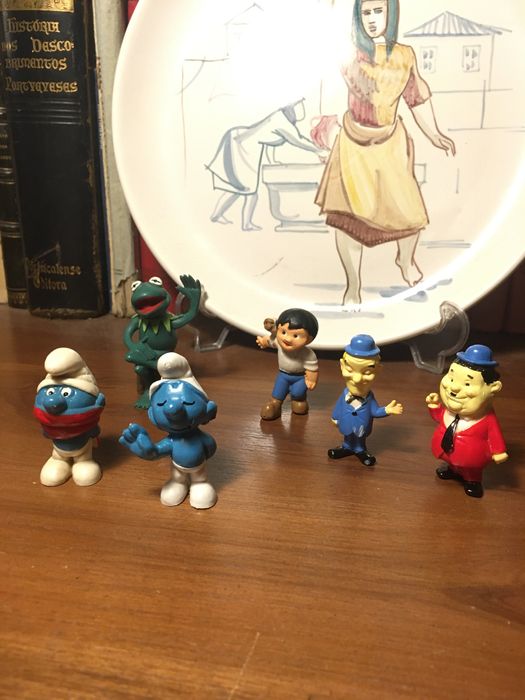 bonecos pvc / borracha originais anos 70