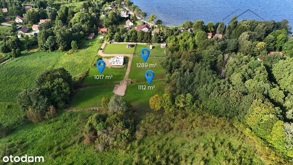 Działki budowlane z WZ 1017-1289m² Piaski k. Ełku