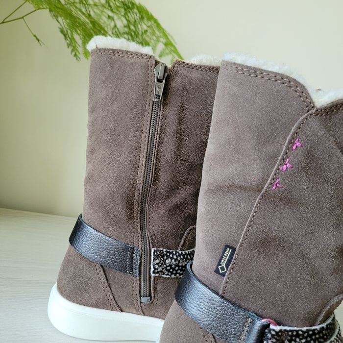 Чобітки шкіряні зимові Оригінал Ecco S7 Teen рр.27