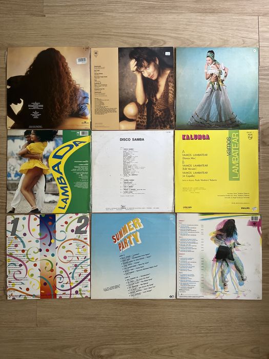 8 discos LPs Brasileiros