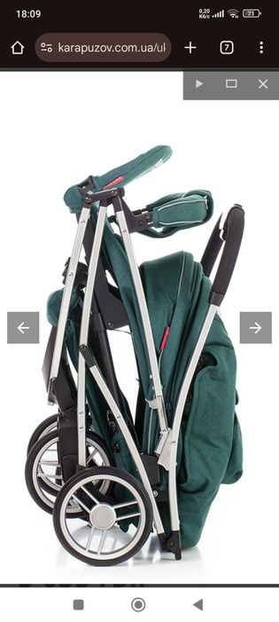 Дитяча прогулянкова каляска Carello Gloria  зеленого кольору