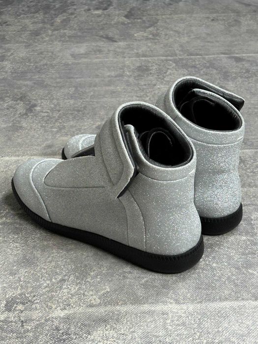 MAISON MARGIELA FUTURE metallic gray кеди сірі кросівки кеды кроссовки