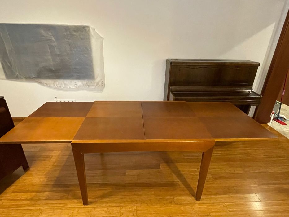 stół prostokątny, rozkładany 120-240/90, drewno, seria Gallus