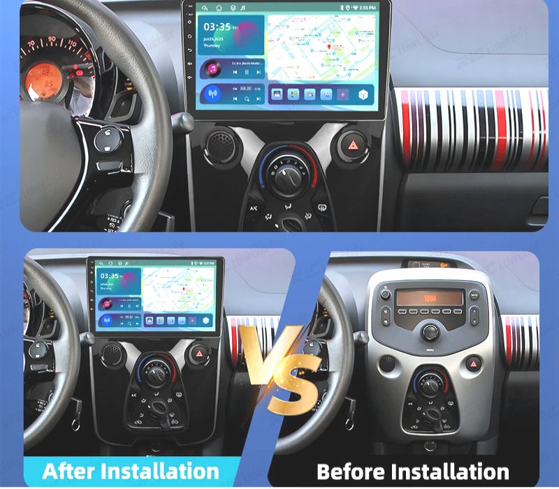 RÁDIO GPS ANDROID 13 PEUGEOT 108 15-20