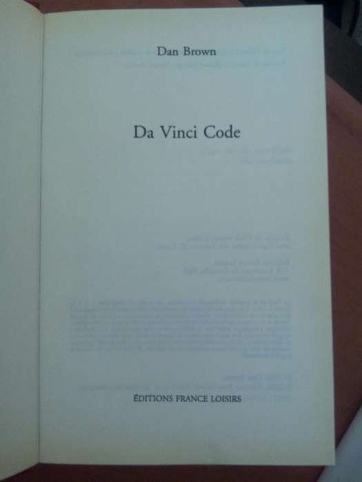 Da Vinci code