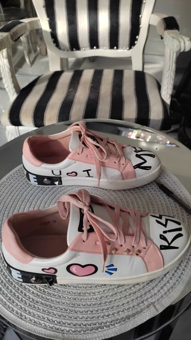 Buty adidasy skóra ekologiczna