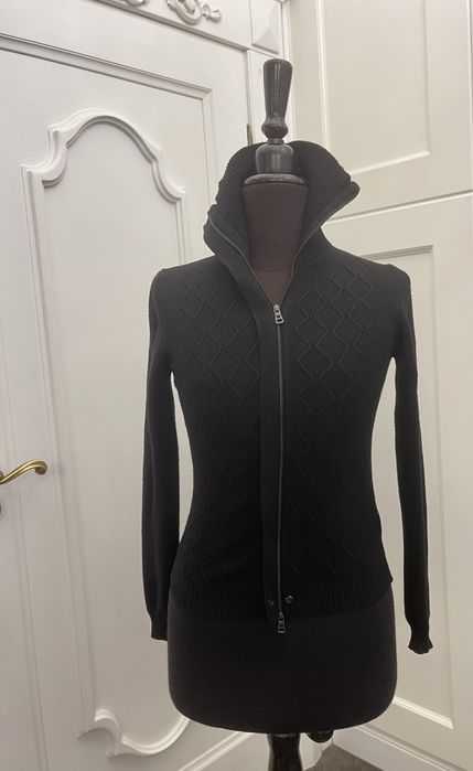 MAX MARA piękny sweter na zamek z golfem