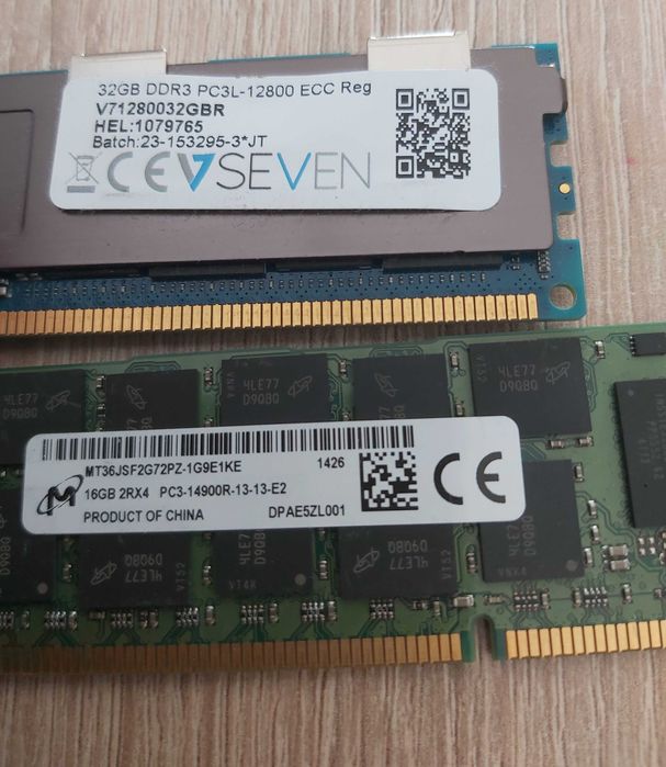 Pamięć serwerowa ECC samsung hynix micron 16GB/32GB DDR3 12800/14900