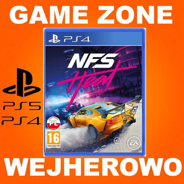 Need For Speed HEAT PS4 + Slim + Pro + PS5 = PŁYTA PL