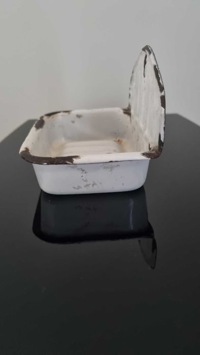 Emaliowana mydelniczka Vintage Retro PRL